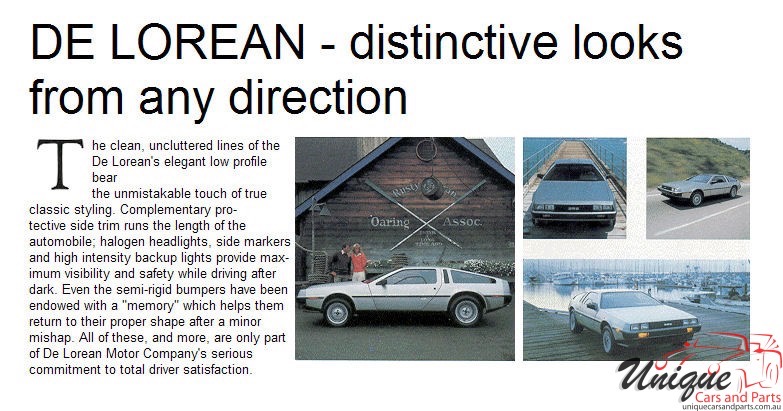 1981 DeLorean Brochure Page 14